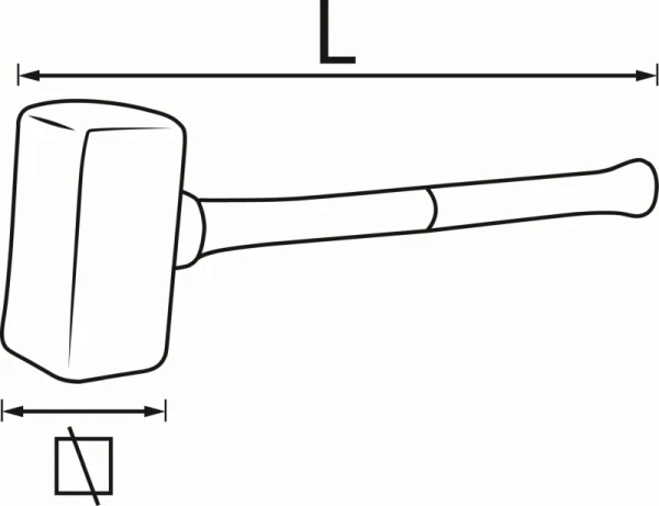Maillet en caoutchouc VIGOR 25 kg V2235 commander à bas prix