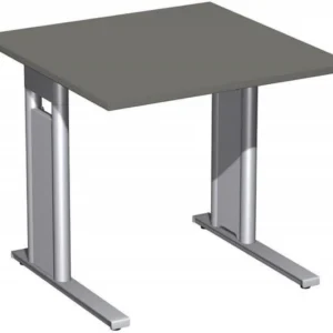 Organisateur de tickets bureau geramöbel rigide pied en C en option 800x800x720 graphite/argent N-648101-GS commander à ba...