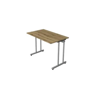 Organisateur de tickets Bureau Kerkmann start-up L 1000 x P 600 x H 750 mm avec pied en C en aluminium argent chêne 114390...