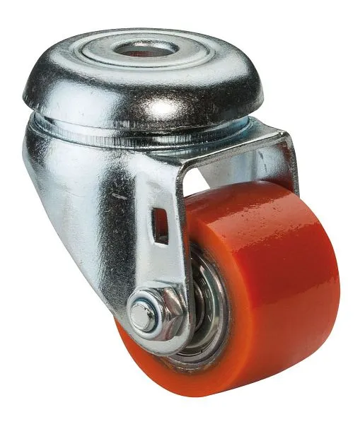 Roue compacte BS Wheels largeur de roue 25 mm Ø roue 35 mm capacité de charge 100 kg bande de roulement polyuréthane corps...