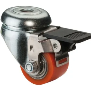 Rouleau compact avec frein BS rollers largeur de roue 25 mm roue Ø 35 mm 100 kg bande de roulement polyuréthane roulement...