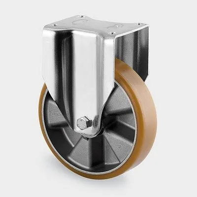 Roulette fixe TENTE-ROLLEN roue Ø 200 mm capacité de charge 800 kg hauteur de construction 240 mm 92 Shore 4688ITP200P63 P...