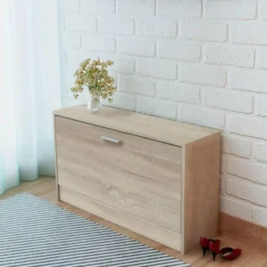 Trieur de factures Bureau avec tiroir et placard Chêne 100x40x73 cm