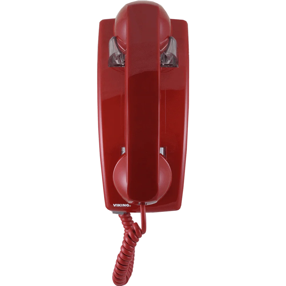 K-1900W-IP Viking Red VoIP Wall Phone Auto Dialer