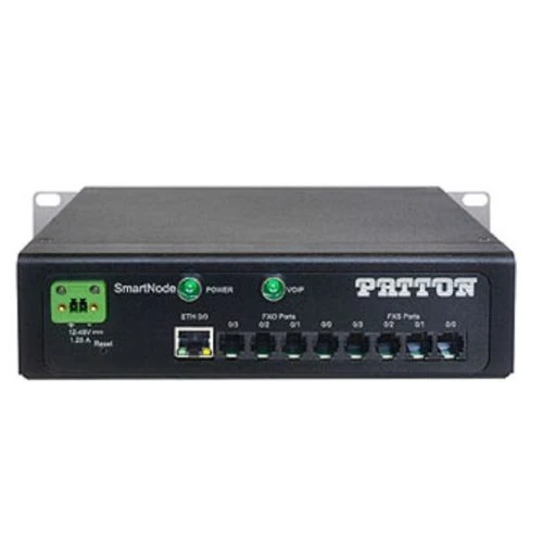 Patton SN4141E/8JS8V/DC 8 FXS Rugged Industrial VoIP Gateway