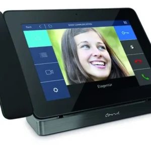 Téléphone vidéo tactile TCS IP Carus TAVOLA pour communication de porte SIP appareil de bureau noir CAI3000-IP-0156 magasi...