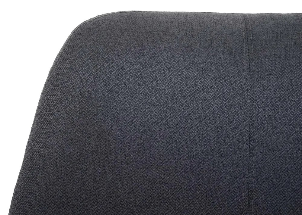Chaise de salle à manger fauteuil de bureau en tissu gris foncé en acier design pivotant ancien et moderne 04_0002271