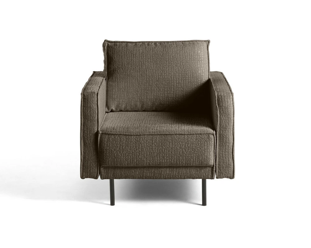 Coussin ergonomique pour Charlie - fauteuil - pieds hauts - en tissu velours relief