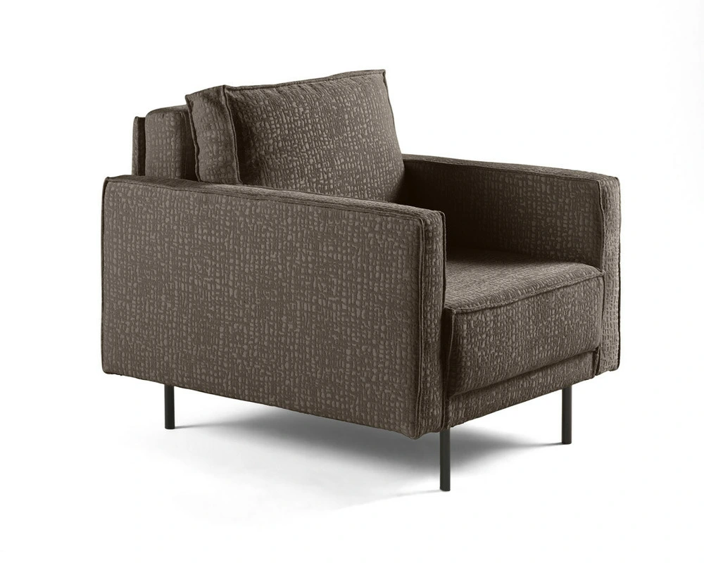 Coussin ergonomique pour Charlie - fauteuil - pieds hauts - en tissu velours relief