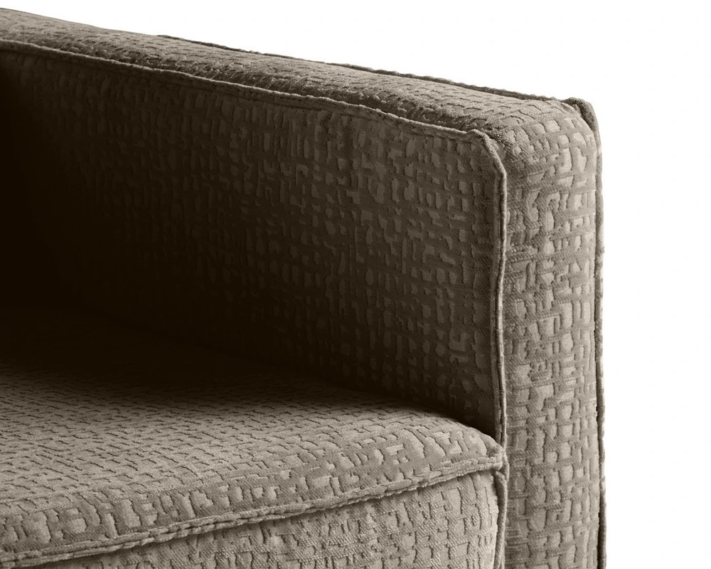 Coussin ergonomique pour Charlie - fauteuil - pieds hauts - en tissu velours relief