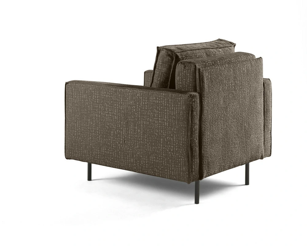 Coussin ergonomique pour Charlie - fauteuil - pieds hauts - en tissu velours relief