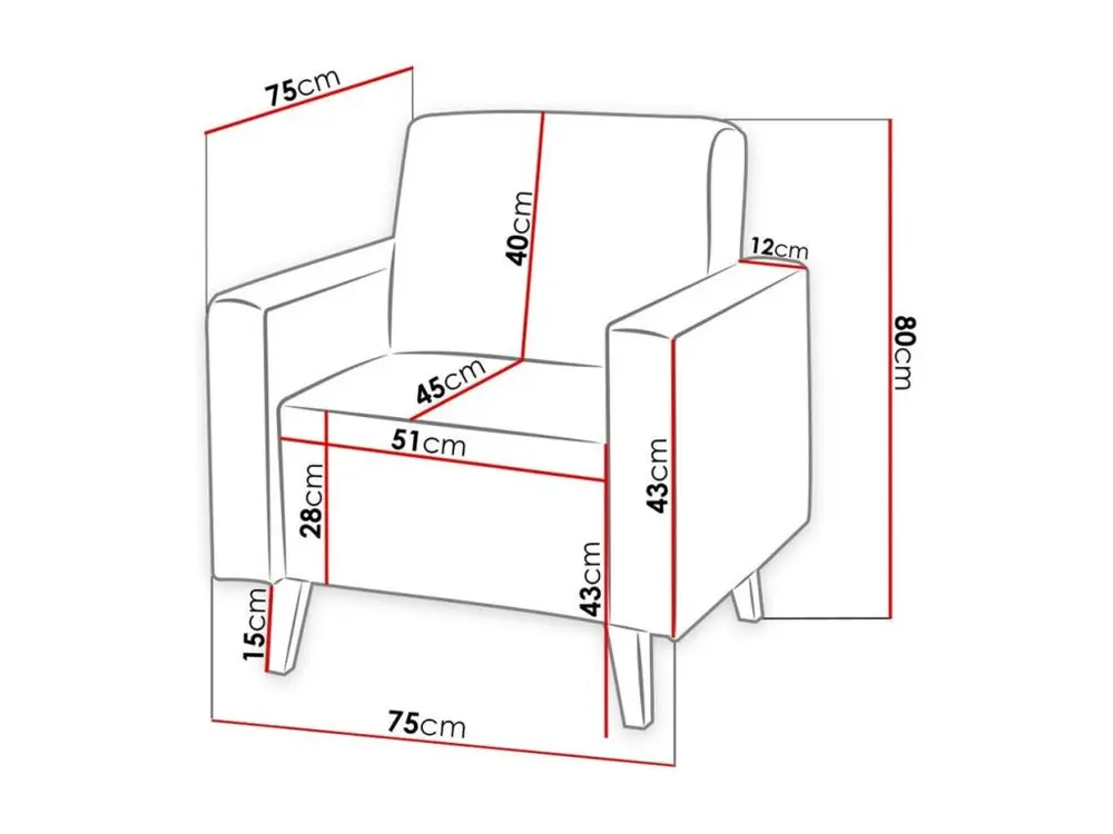 Fauteuil Providence D102 Moric 03, Marron, 80x75x75cm, Tapisserie, Pieds: Plastique pour bureau à hauteur variable