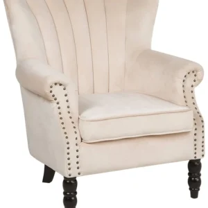 Protection de bord Oorfauteuil SVEDALA Fluweel Lichtbeige