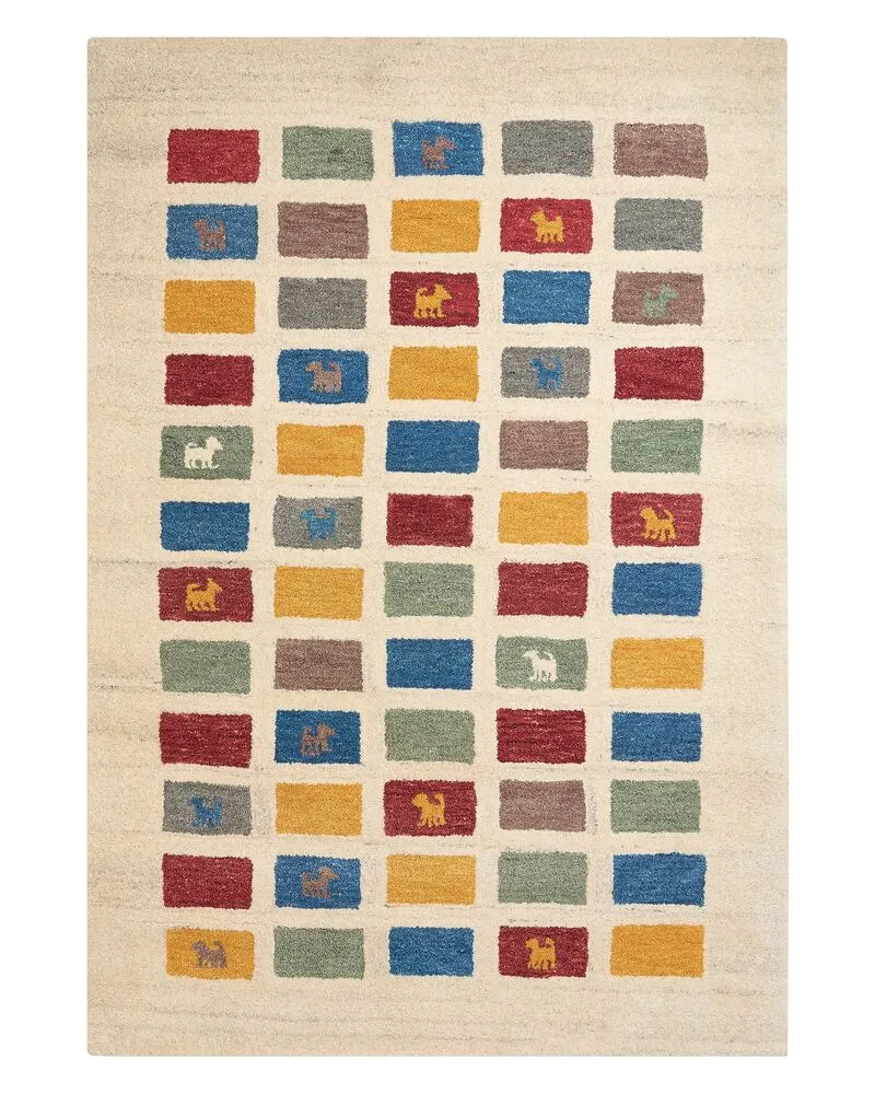 Vloerkleed gabbeh meerkleurig 140 x 200 cm MURATLI