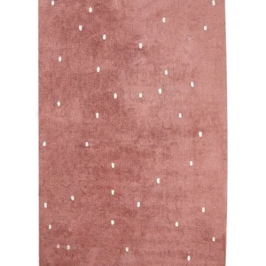 Vloerkleed katoen lichtrood 140 x 200 cm ASTAF