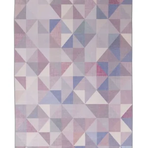 Vloerkleed tissu synthétique blauw 140 x 200 cm KARTEPE