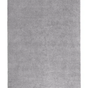 Vloerkleed tissu synthétique lichtgrijs 140 x 200 cm DEMRE