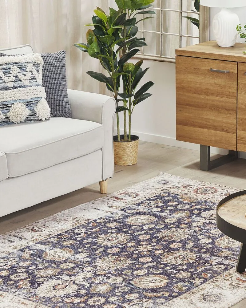 Vloerkleed tissu synthétique meerkleurig 150 x 230 cm PELITLI