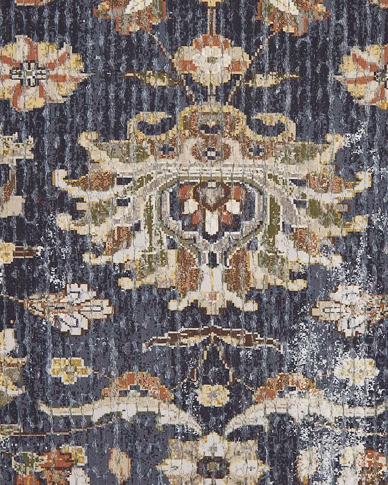 Vloerkleed tissu synthétique meerkleurig 150 x 230 cm PELITLI