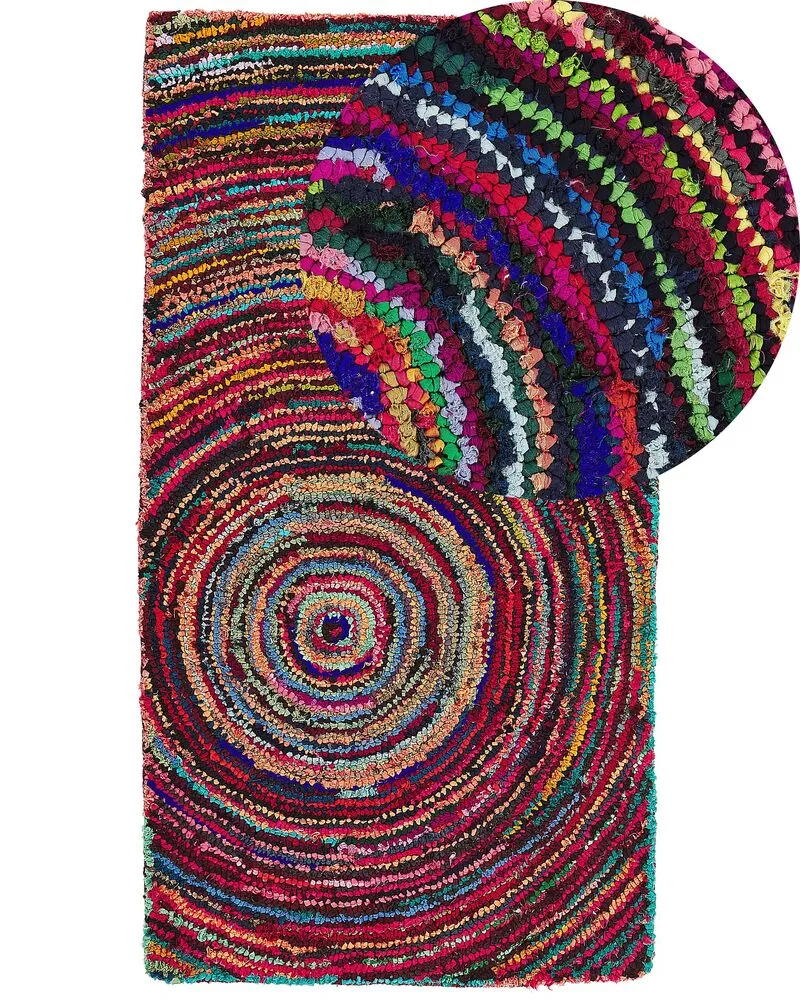 Vloerkleed tissu synthétique meerkleurig 80 x 150 cm MALATYA