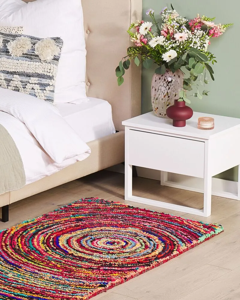 Vloerkleed tissu synthétique meerkleurig 80 x 150 cm MALATYA
