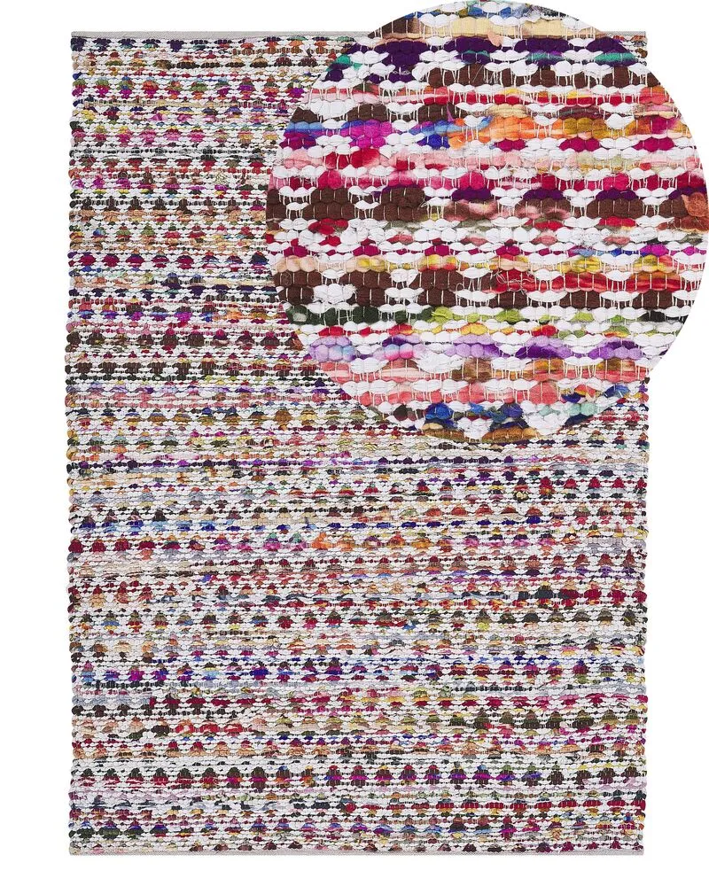 Vloerkleed tissu synthétique multicolor 140 x 200 cm ARAKLI