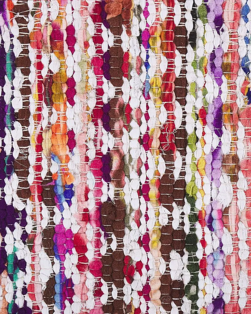 Vloerkleed tissu synthétique multicolor 140 x 200 cm ARAKLI