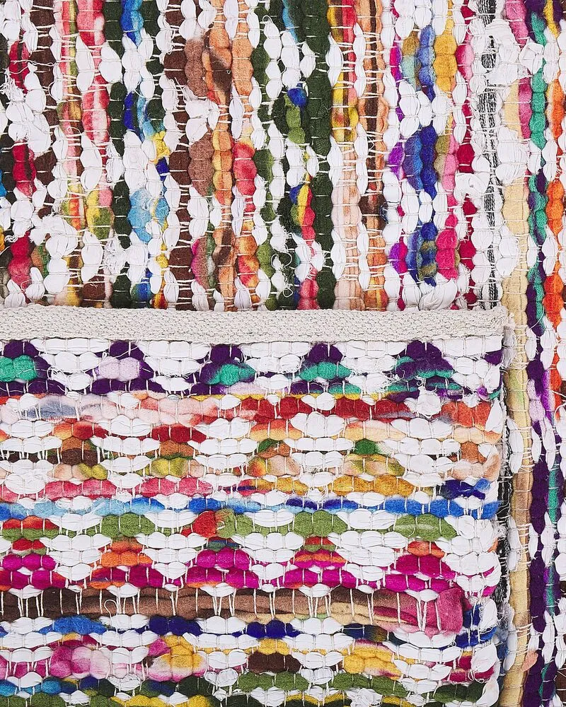 Vloerkleed tissu synthétique multicolor 140 x 200 cm ARAKLI