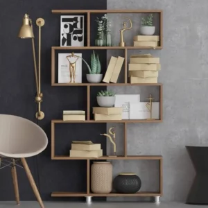 Étagère bibliothèque Tariva L90cm Bois ténébreux