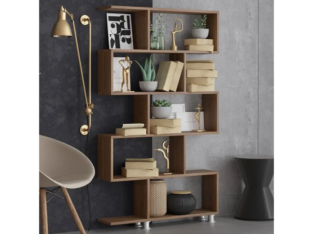 Étagère bibliothèque Tariva L90cm Bois ténébreux