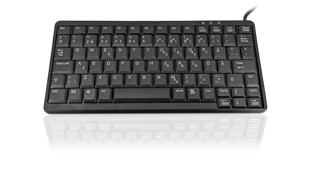 Accuratus K82A - Mini clavier à clé à ciseaux USB Premium - Anglais britannique