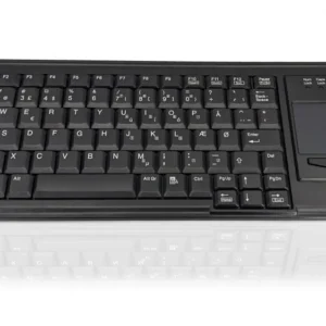 Accuratus K82B 15KV - Clavier à pavé tactile USB Mini Scissor Key avec décharge d'air 15KV ESD