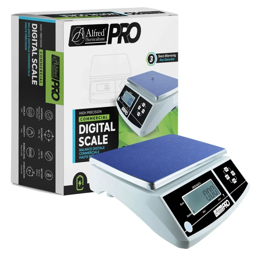 Alfred PRO Balance commerciale 0.2grm - 6Kg SS Pan Alfred Horticulture