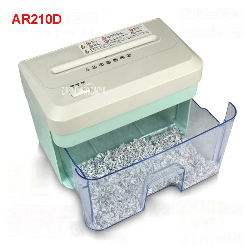 AR210D 2.1L Electric Mini Shredder File Shredder Strip Office Home High Power Electric Shredding 110-220V paper shredder 1...