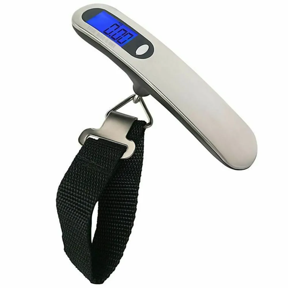 TD® Balance à bagages électronique Portable en acier inoxydable balance à bagages Express Portable 50kg affichage à LED pe...