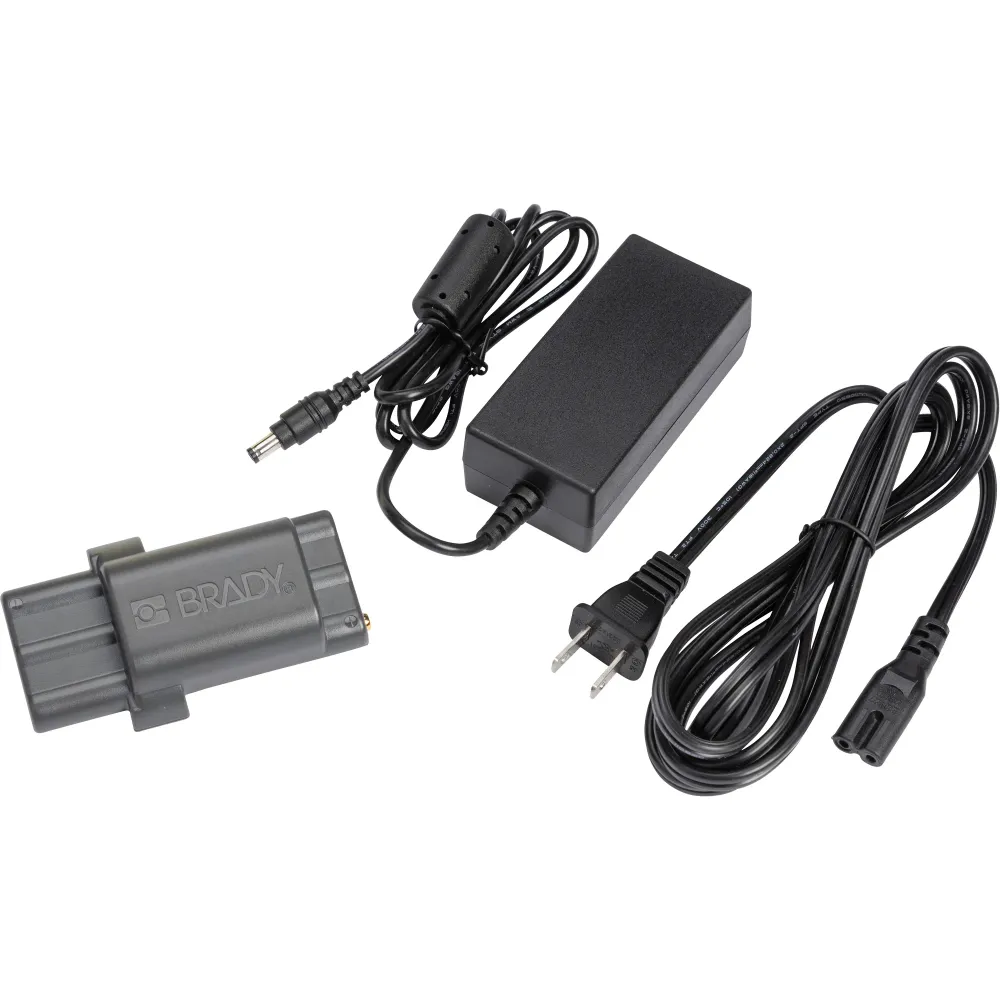 Kit d'alimentation avec batterie Li-Ion et adaptateur secteur pour étiqueteuse portable M210 Brady