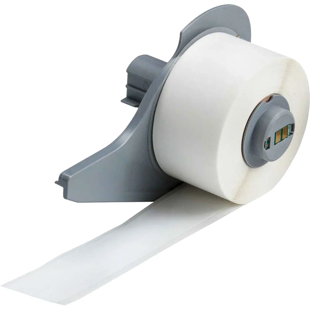Ruban d'étiquettes d'intérieur, polypropylène, blanc, largeur 2,5 cm Brady