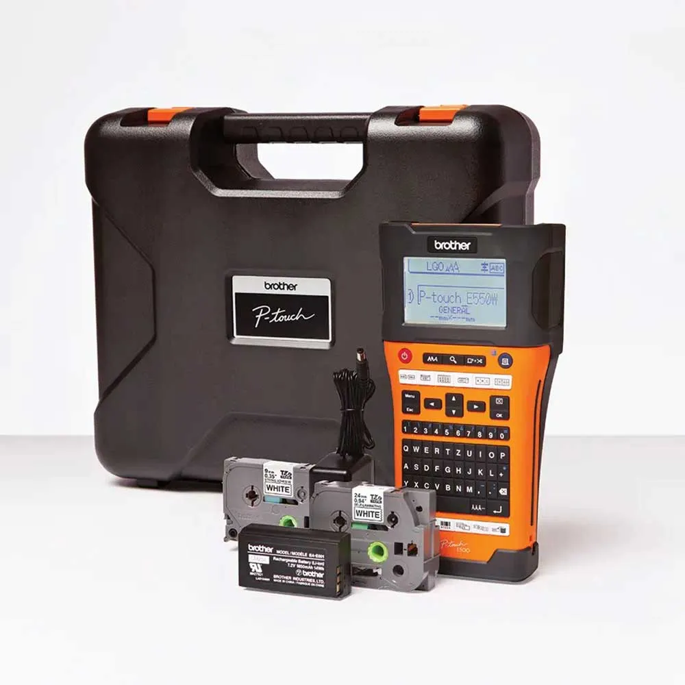 Brother - Etiqueteuse professionnelle avec mallette de transport - PT-E550WNIVP