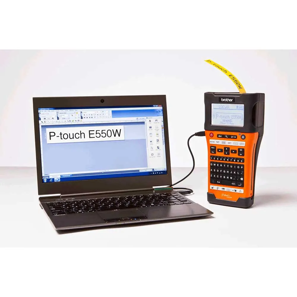 Brother - Etiqueteuse professionnelle avec mallette de transport - PT-E550WNIVP