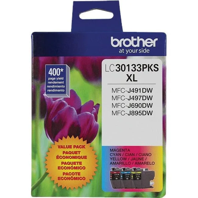 Cartouche d'encre Brother LC30133PKS - Cyan, Magenta, Jaune Brother Industries, Ltd