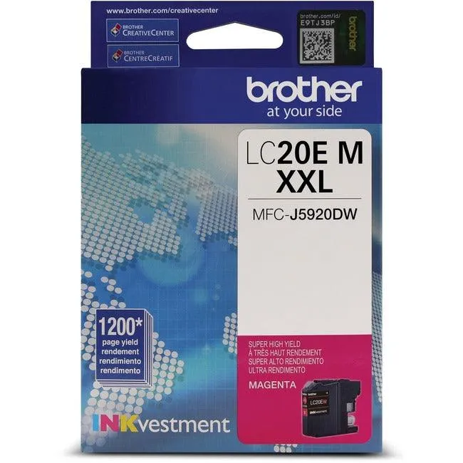Cartouche d'encre originale Brother INKvestment LC20EMS - Magenta Brother Industries, Ltd