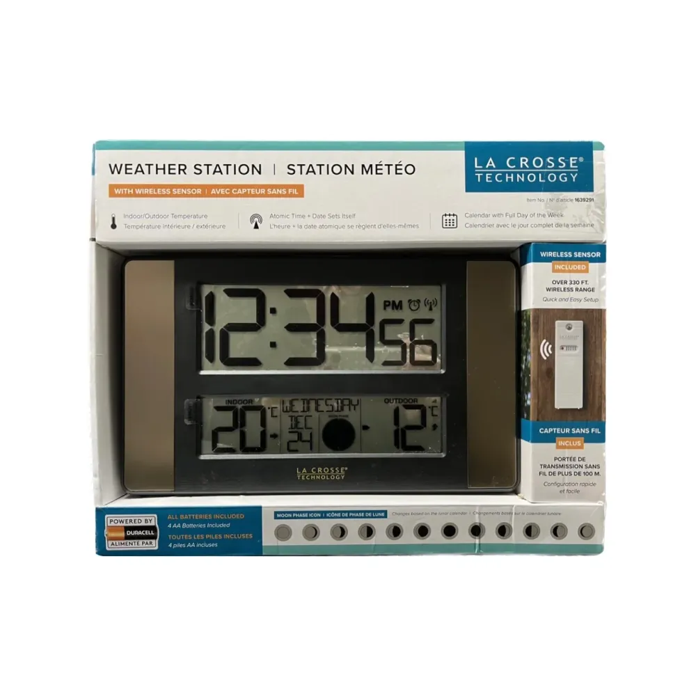 LA CROSSE TECHNOLOGY - Station Météo avec Capteur Sans Fil