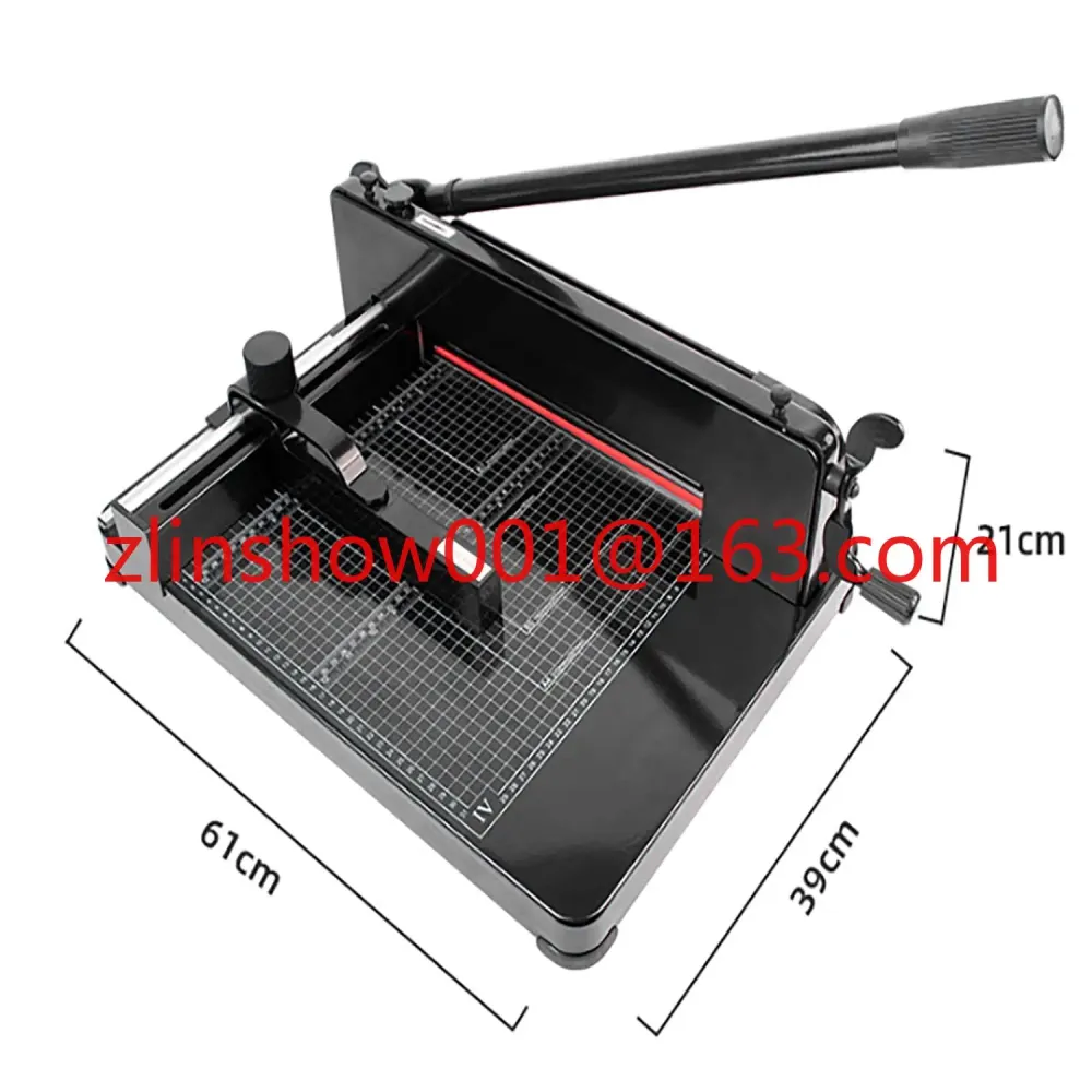 Heavy-Duty Manual A4 Guillotine Paper Cutter Machine 400-Sheet Cutting Capacity 858 Photo Graph Paper Trimmer
