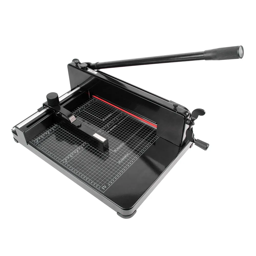 Heavy-Duty Manual A4 Guillotine Paper Cutter Machine 400-Sheet Cutting Capacity 858 Photo Graph Paper Trimmer