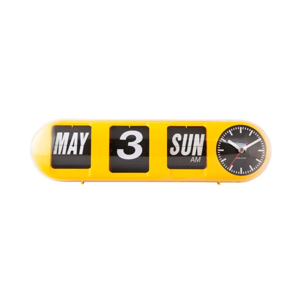 Horloge murale à bascule Yellow Tube