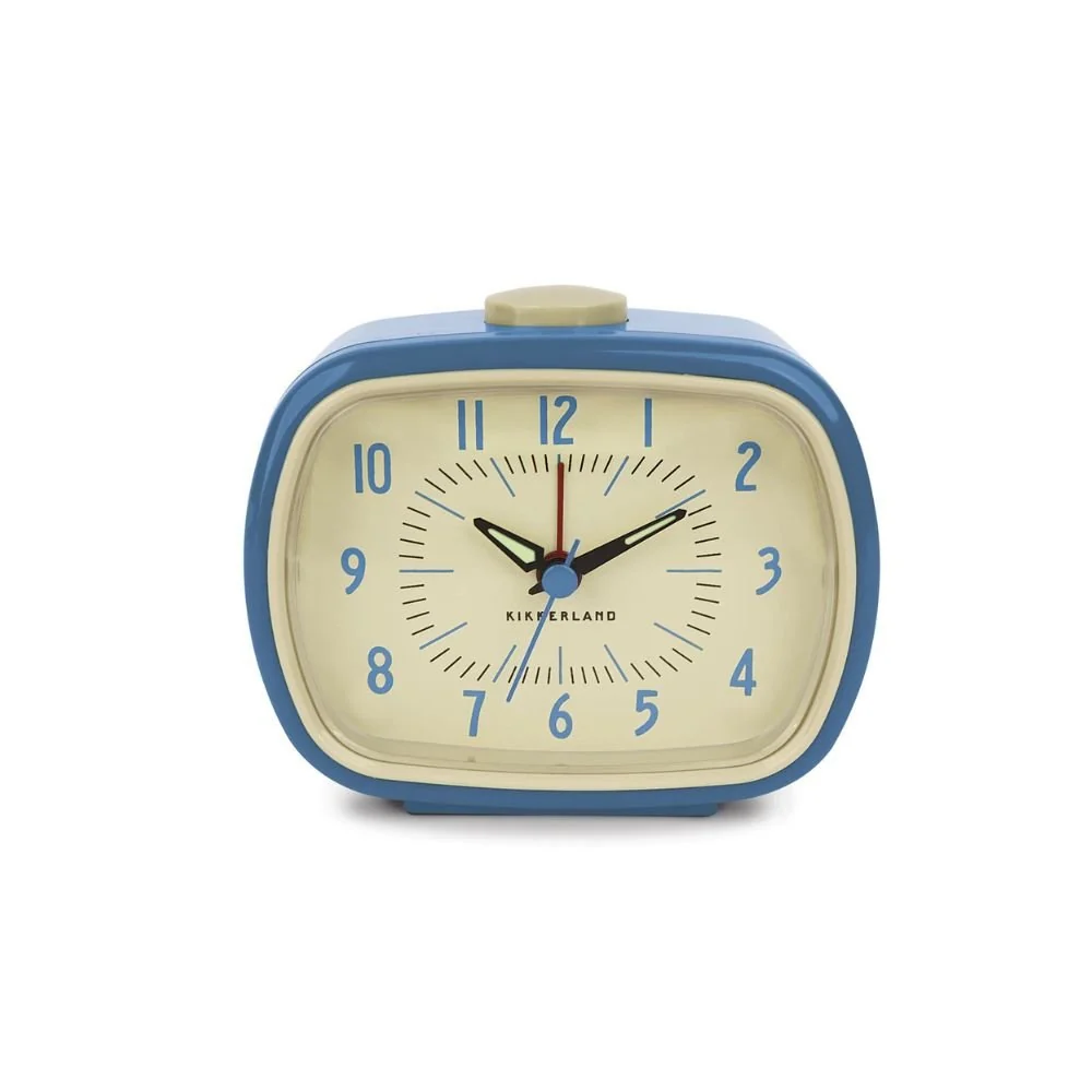 Horloge Rèveil Retro Bleu