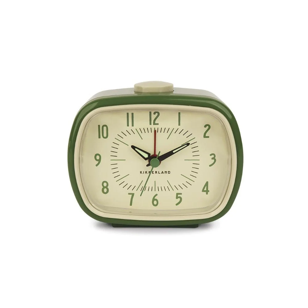 Horloge Rèveil Retro Vert