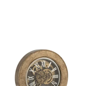 J-Line Binnenwerk klok - hout - goud - ⌀ 50 cm