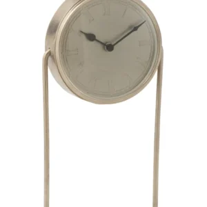 J-Line Retro klok - metaal - zilver - L - ? 18 cm