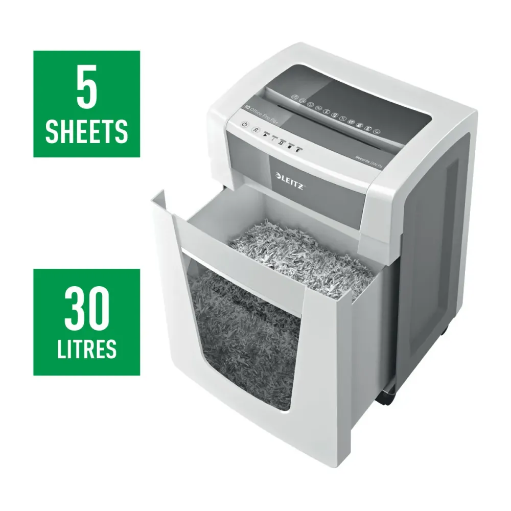 Déchiqueteuse de Papier Coupe Fine Leitz Office Pro P6+